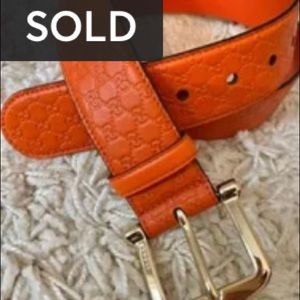 Gucci Orange Belt